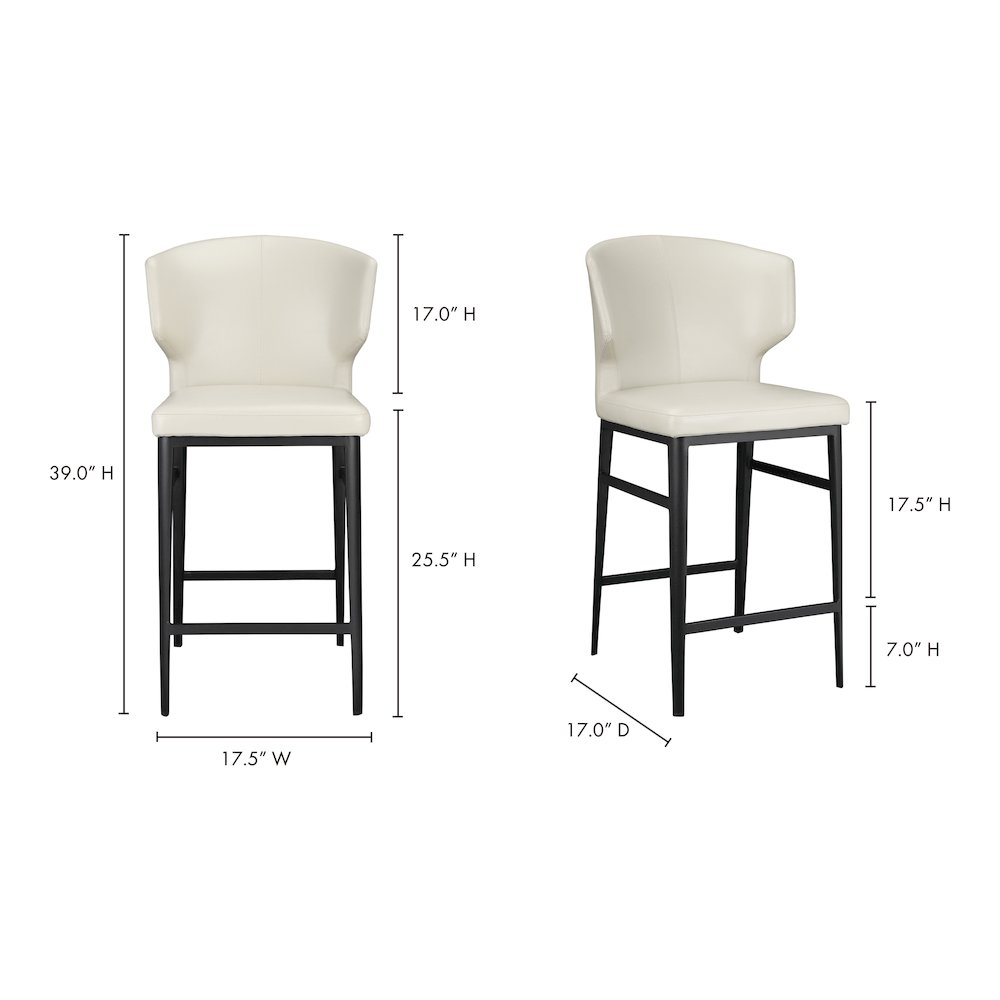 Delaney Counter Stool Beige. Picture 5