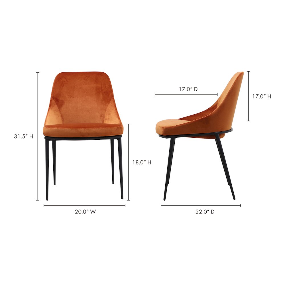 Sedona Dining Chair Amber - Set Of Two. Picture 13