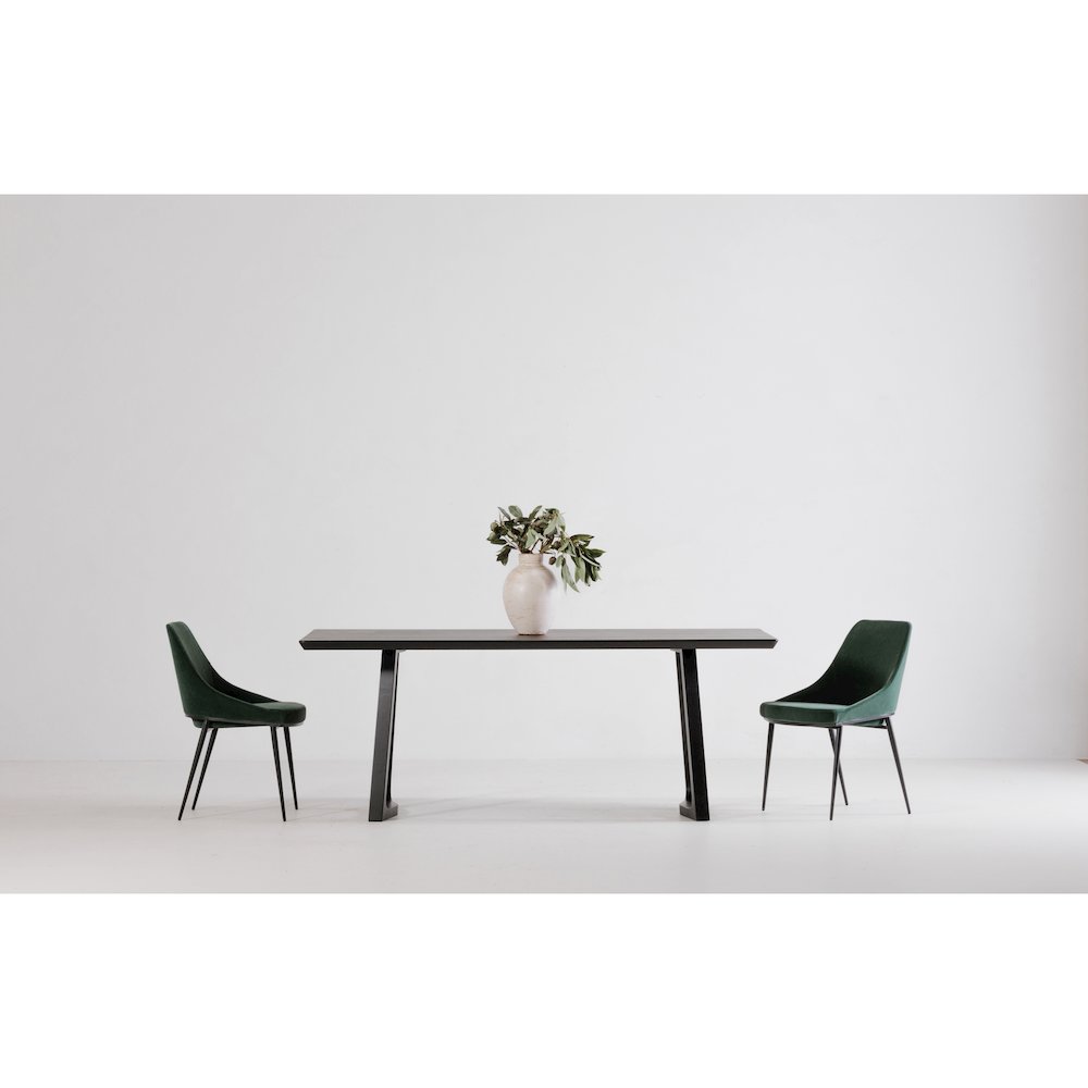 Sedona Dining Chair Green Velvet - Set Of Two. Picture 16