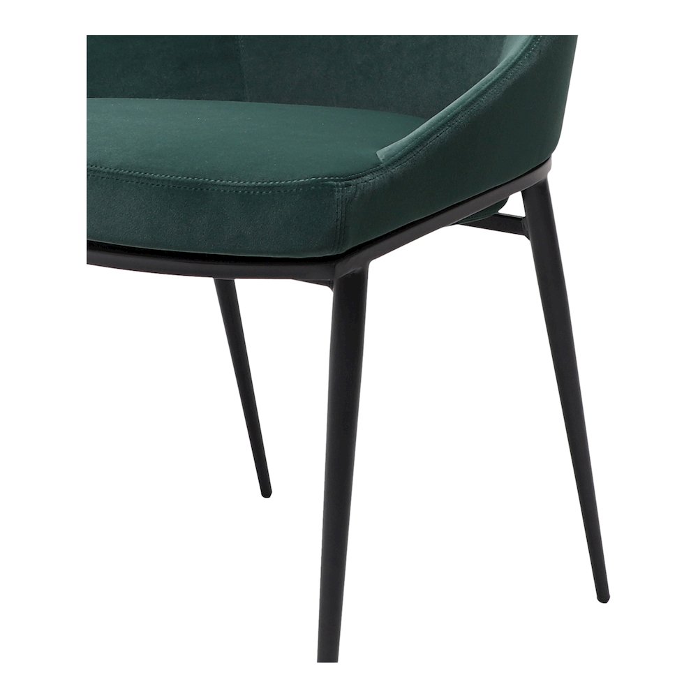 Sedona Dining Chair Green Velvet - Set Of Two. Picture 9