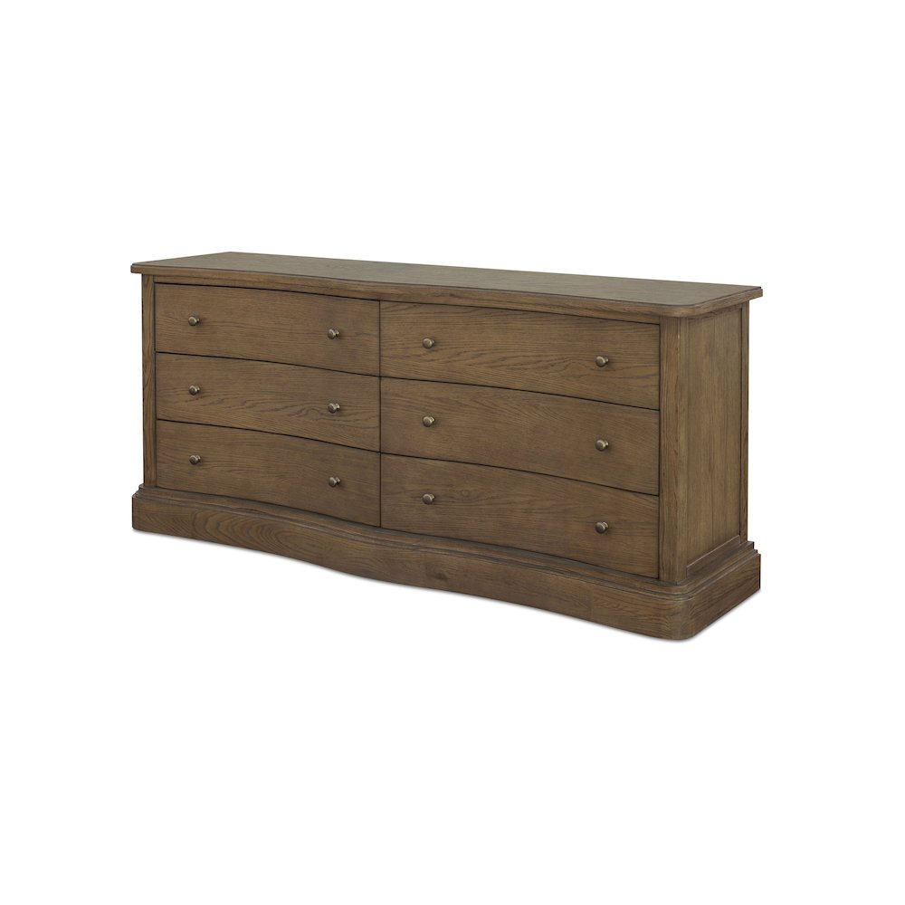 Clarence 6 Drawer Dresser Warm Brown. Picture 3