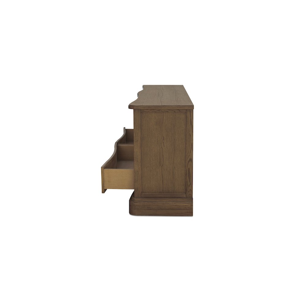Clarence 6 Drawer Dresser Warm Brown. Picture 4