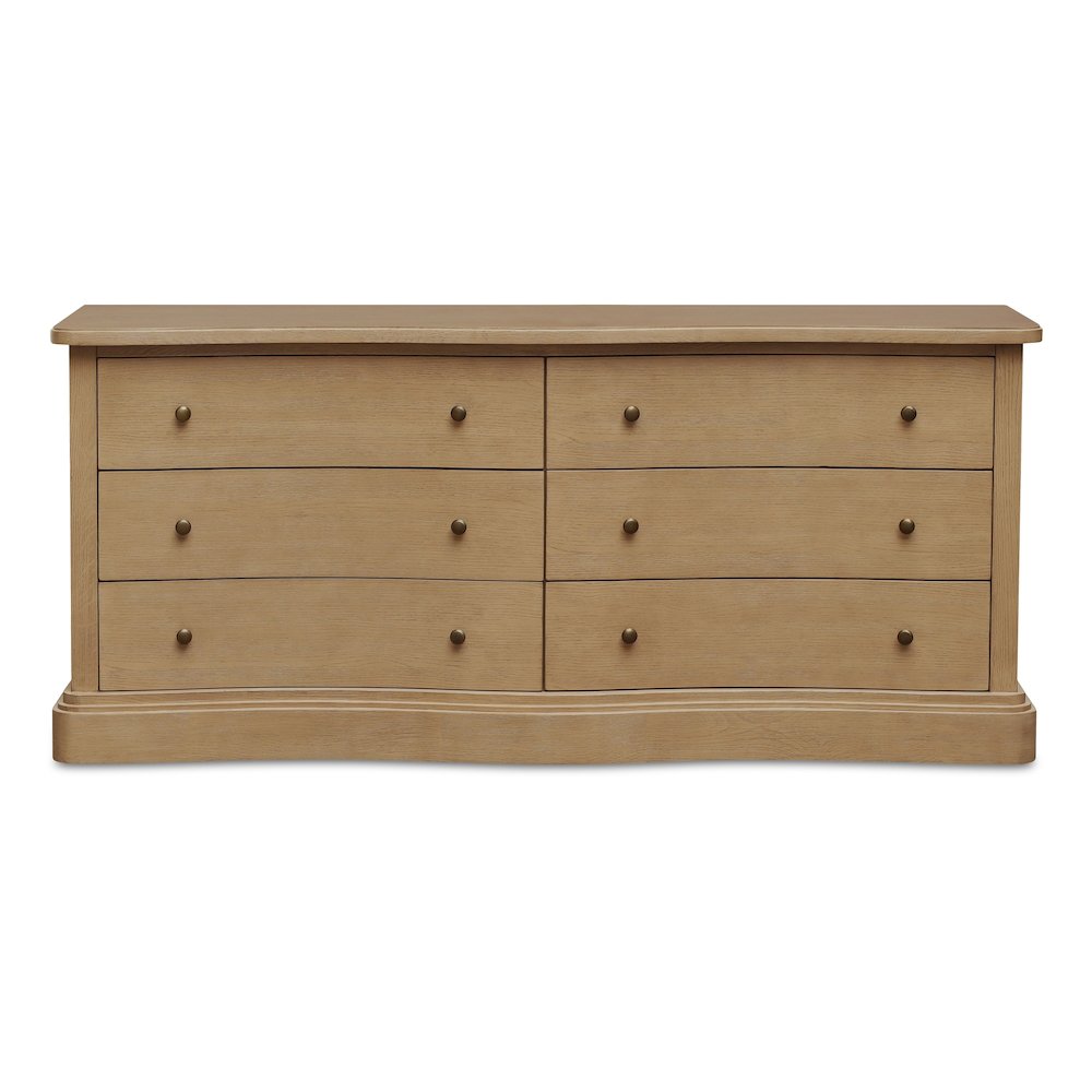 Clarence 6 Drawer Dresser Natural. Picture 1