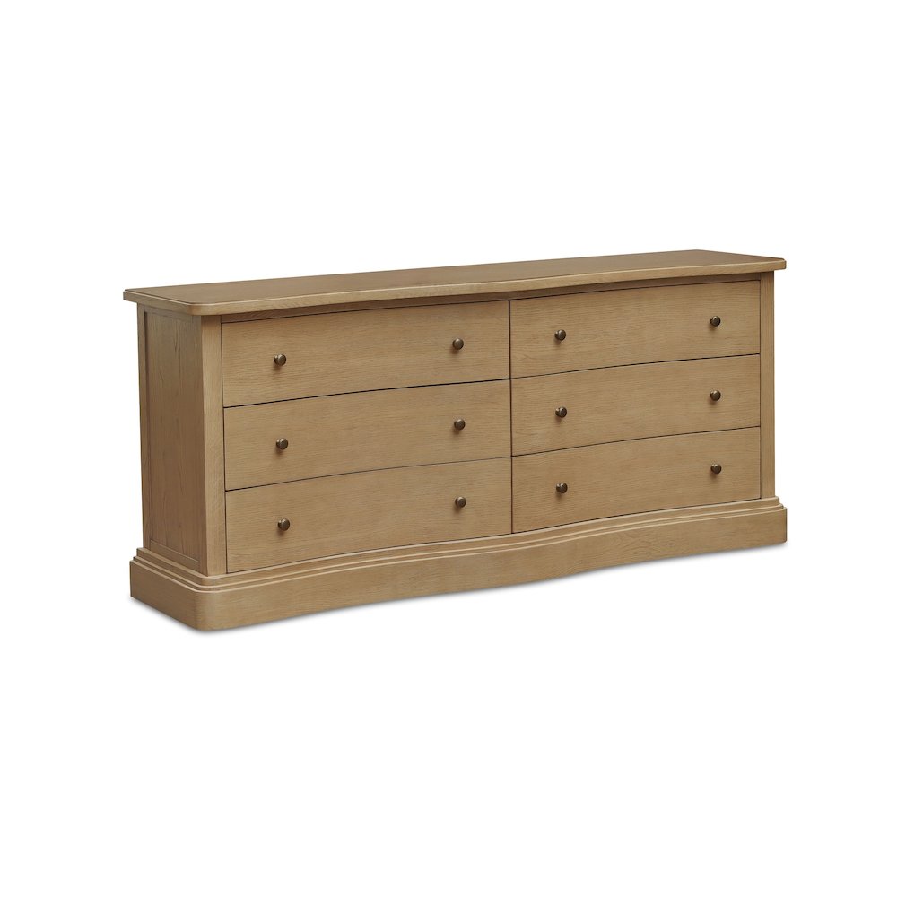 Clarence 6 Drawer Dresser Natural. Picture 2