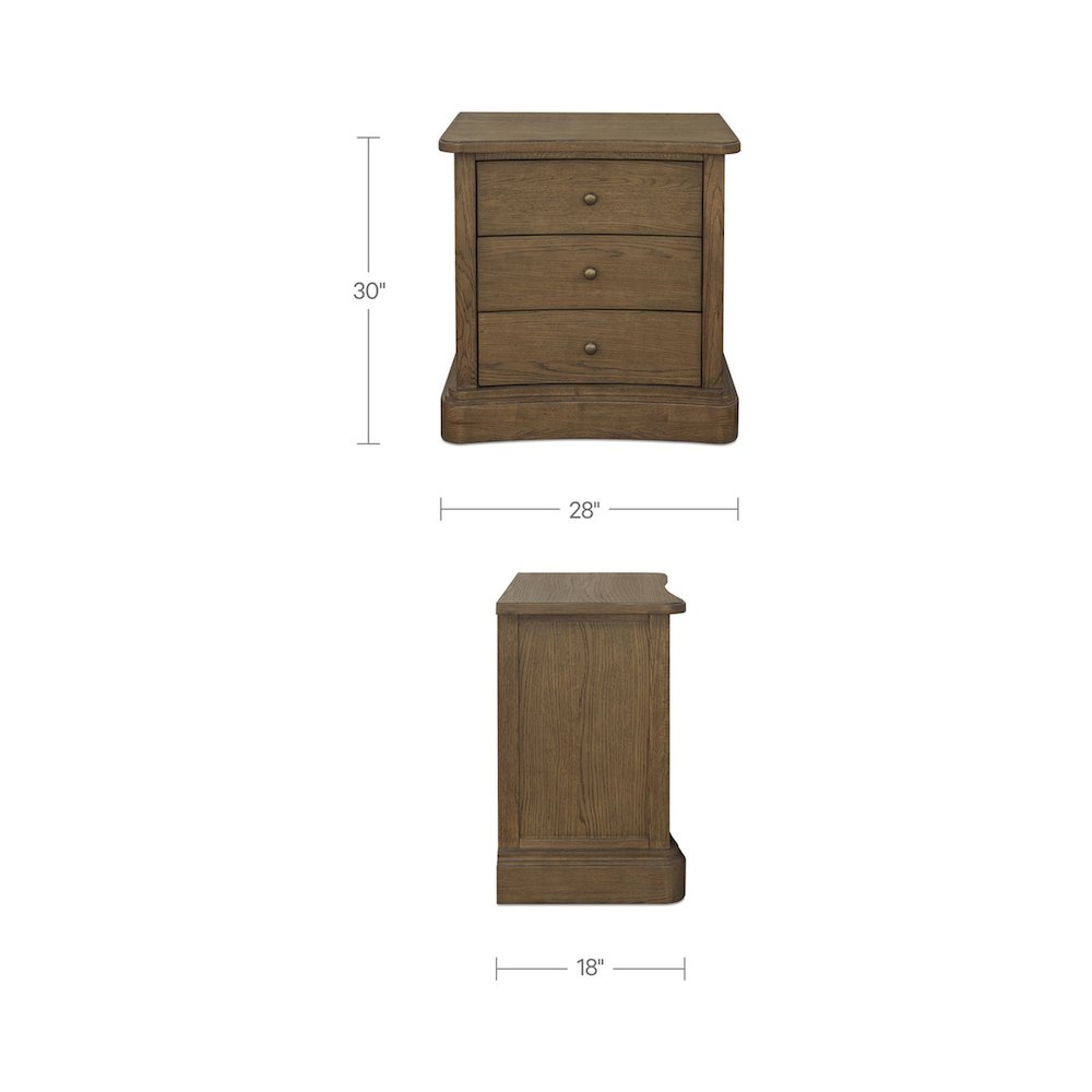 Clarence Nightstand Warm Brown. Picture 8