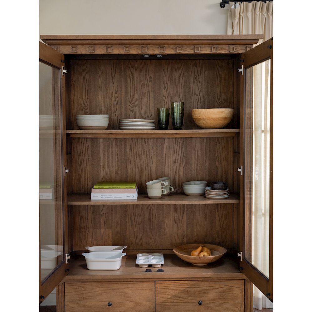 Lillian Tall Cabinet Brown. Picture 11