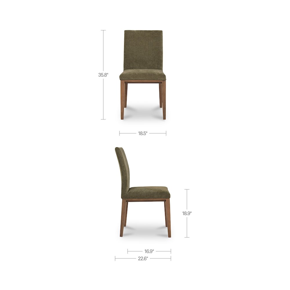 Frankie Dining Chair Olive-Set Of Two. Picture 3