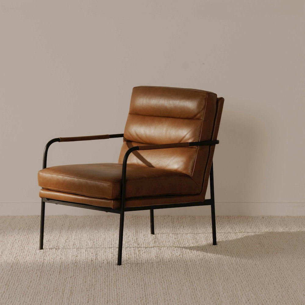 Verlaine Armchair Chestnut Brown. Picture 8