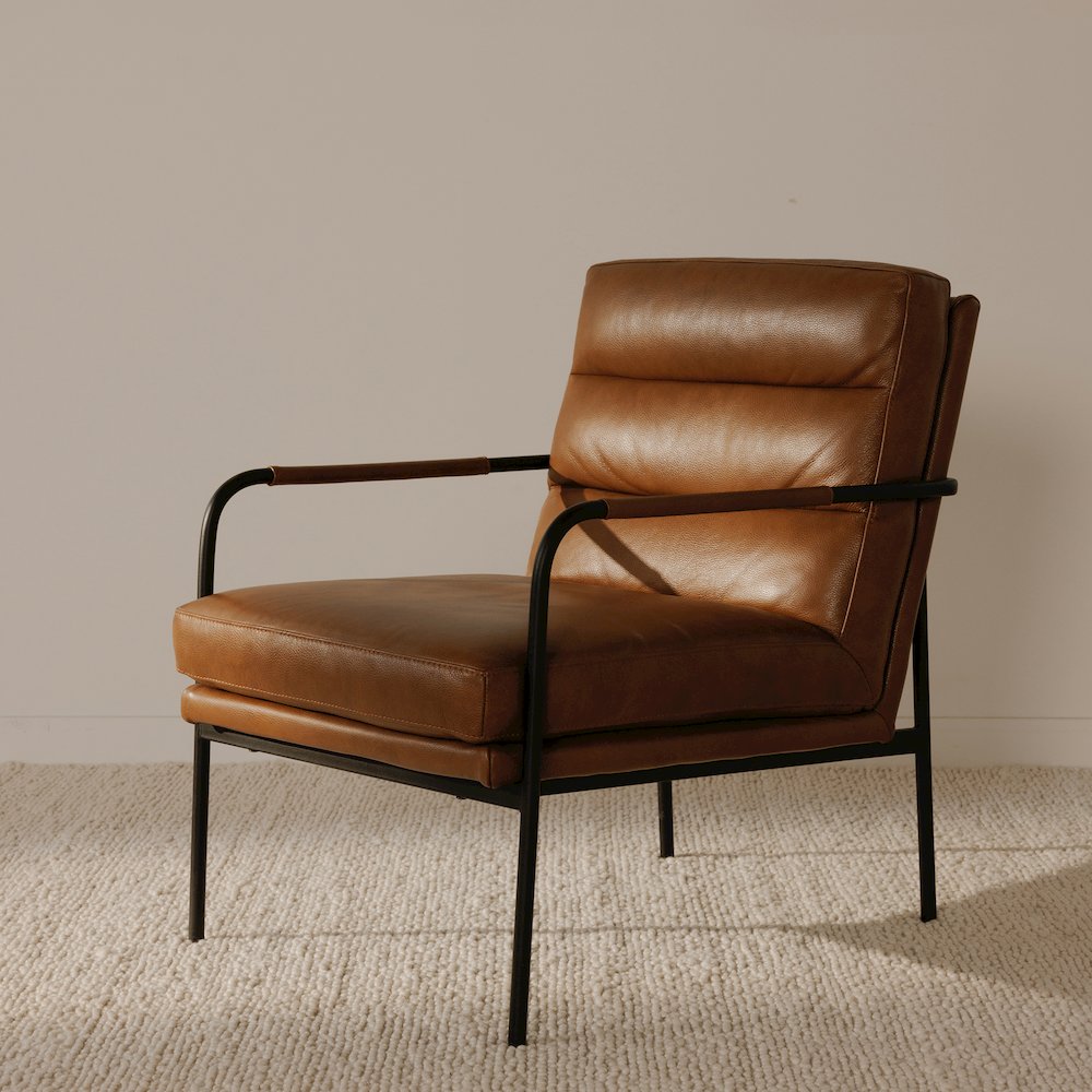 Verlaine Armchair Chestnut Brown. Picture 13