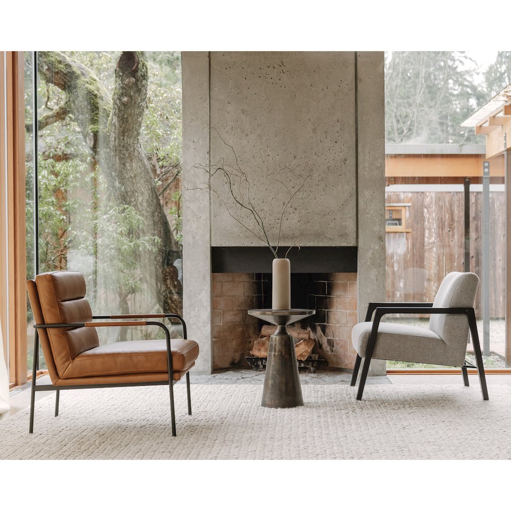 Verlaine Armchair Chestnut Brown. Picture 5