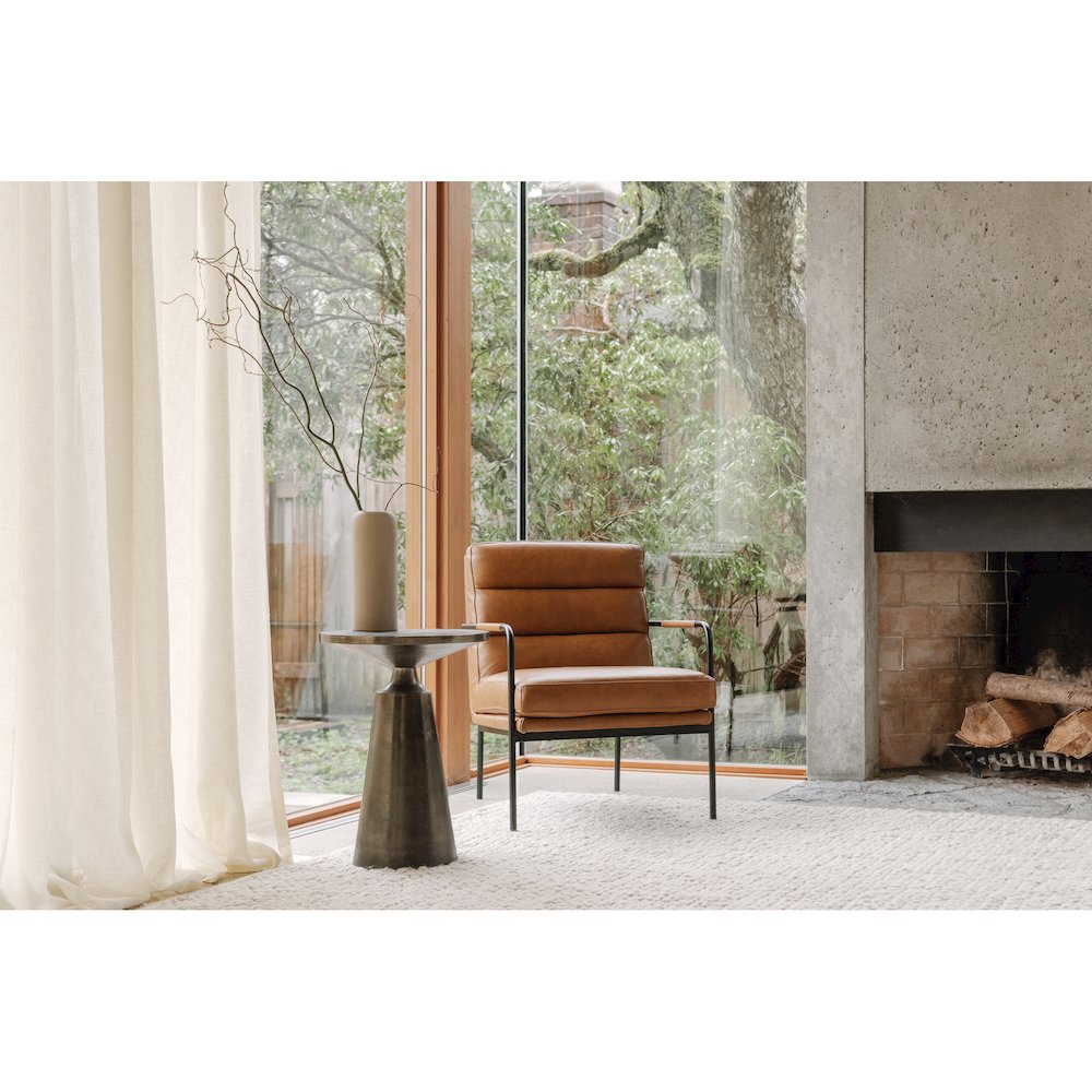 Verlaine Armchair Chestnut Brown. Picture 6