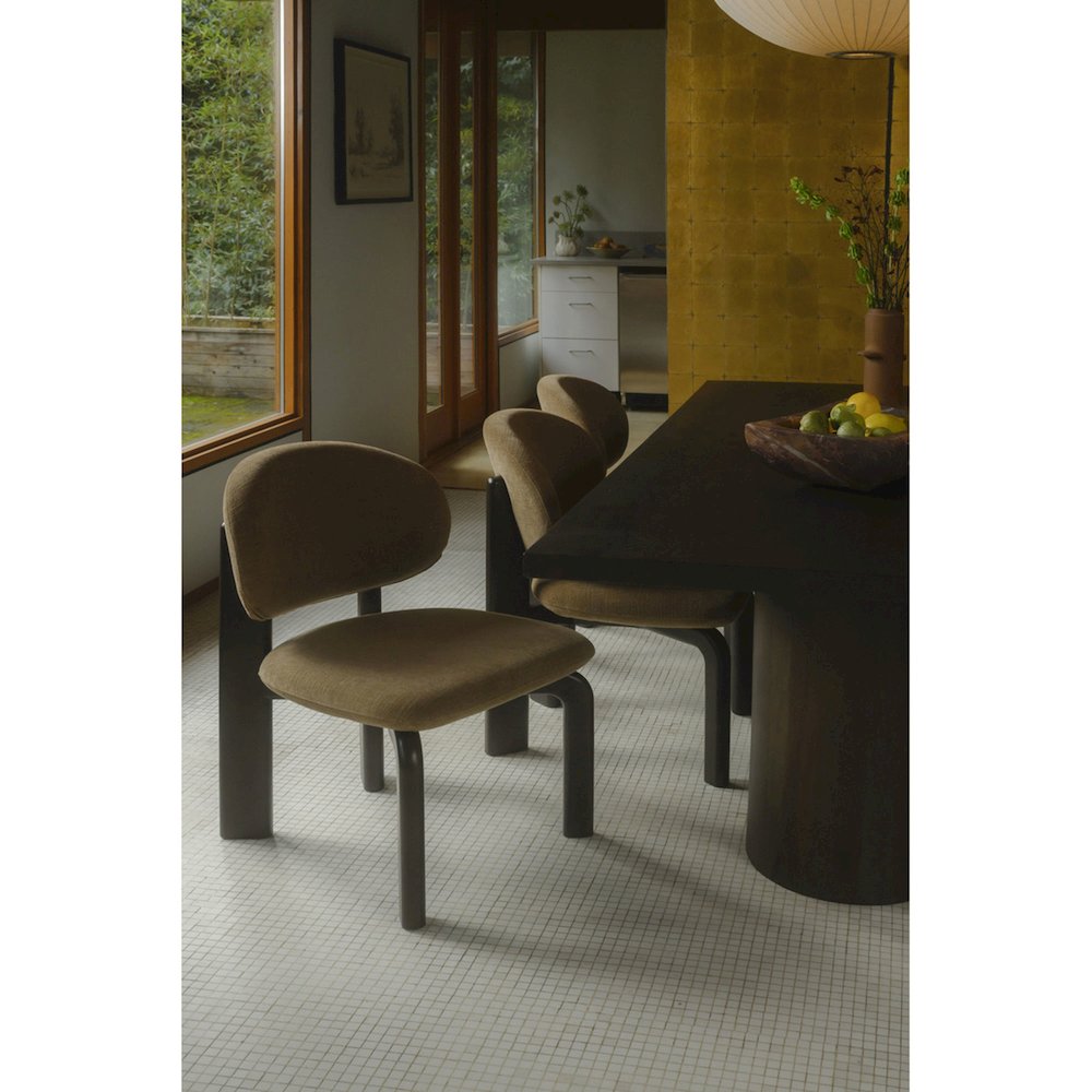 Sami Dining Chair Brown Set Of Two. Picture 2