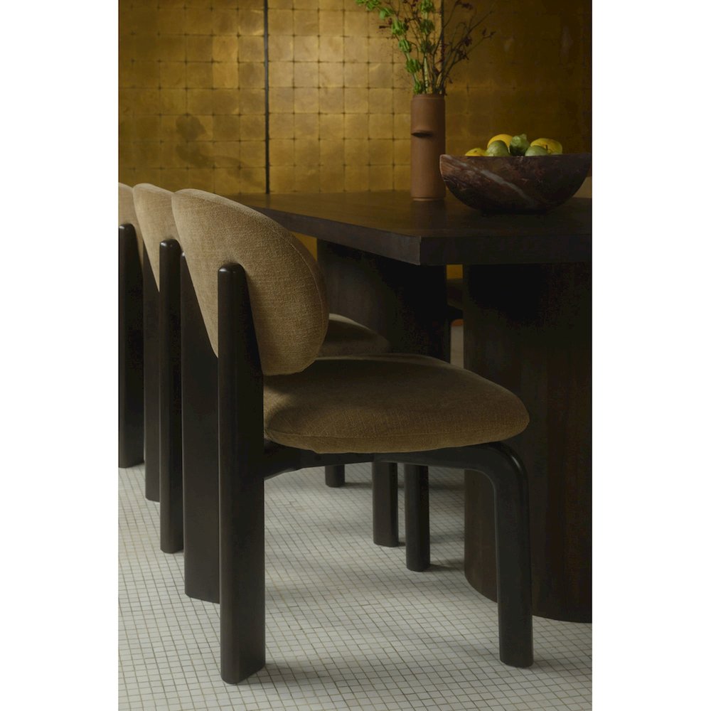 Sami Dining Chair Brown Set Of Two. Picture 4