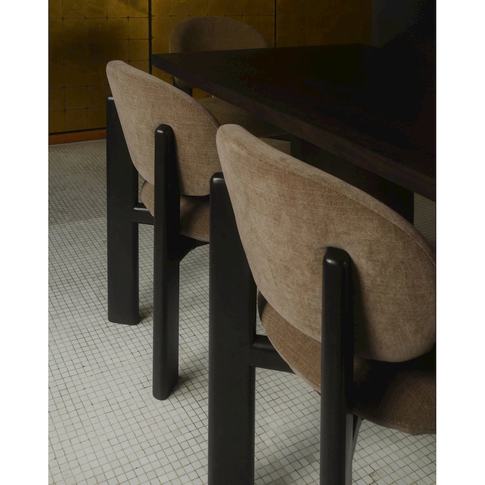 Sami Dining Chair Brown Set Of Two. Picture 5