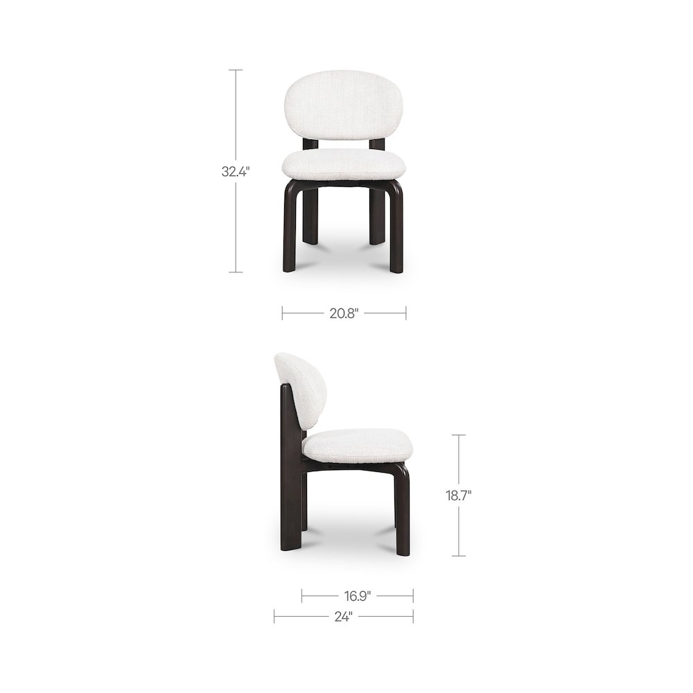 Sami Dining Chair White Set Of Two. Picture 3