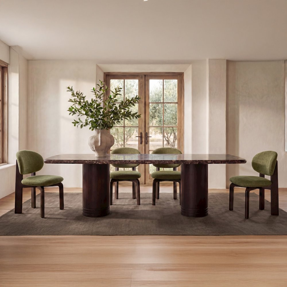Sami Dining Chair Olive Set of Two. Picture 2