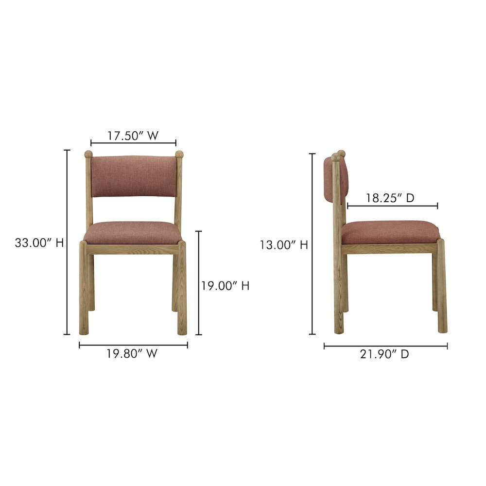 Villetta Dining Chair Deep Pink - Set Of Two. Picture 9