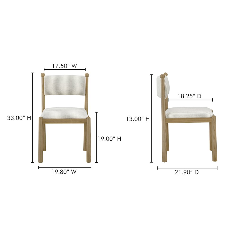 Villetta Dining Chair Stripe - Set Of Two. Picture 10