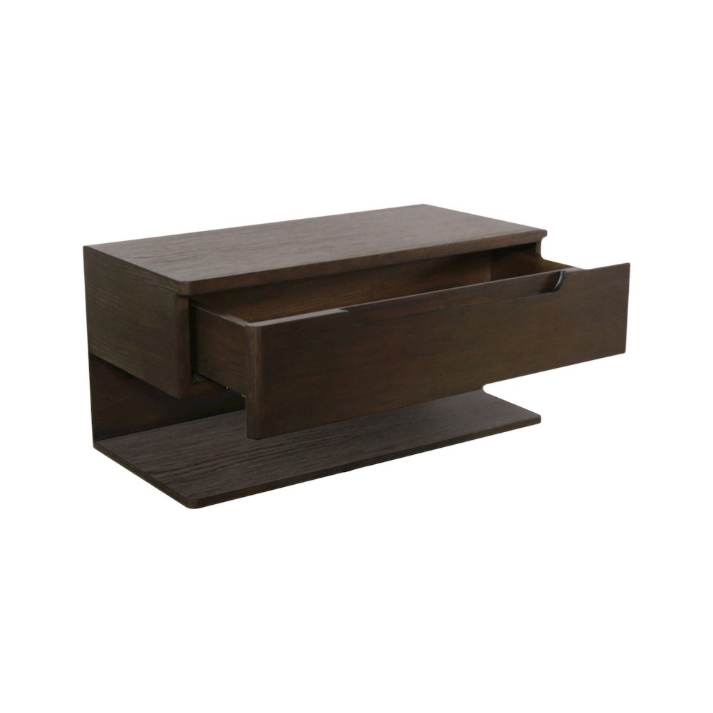 Jonah Floating Nightstand Dark Brown. Picture 3