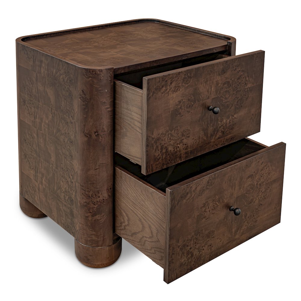 Gibson Nightstand Dark Brown. Picture 2
