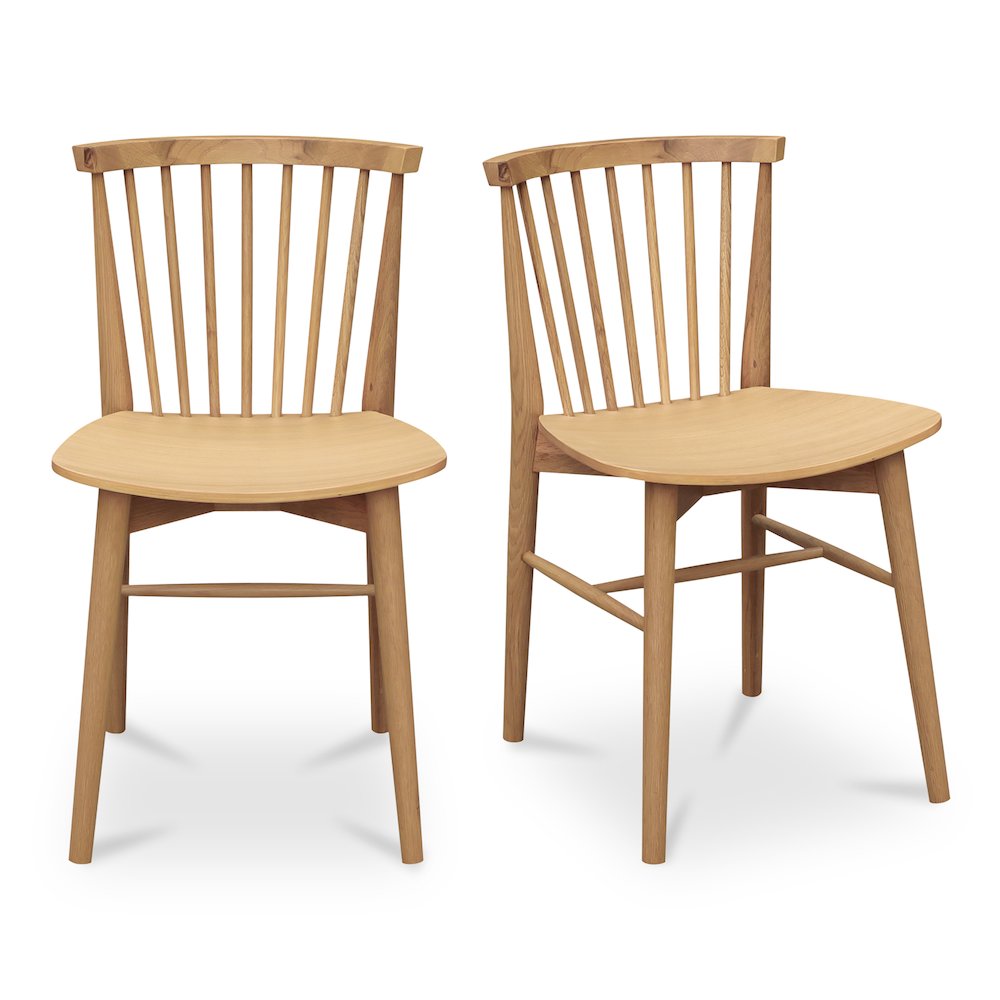 Marley Dining Chair Oak-Set of Two. Picture 1
