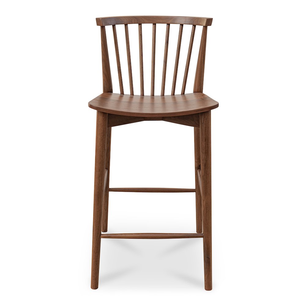 Marley Counter Stool Walnut. Picture 1