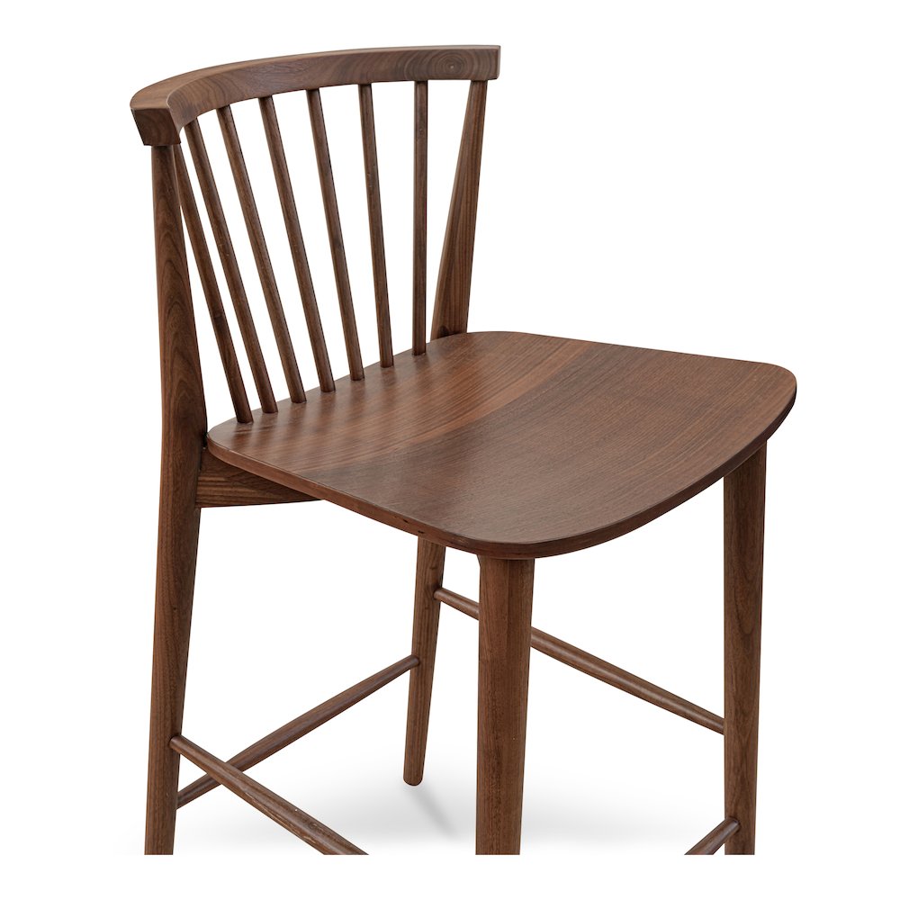 Marley Counter Stool Walnut. Picture 7