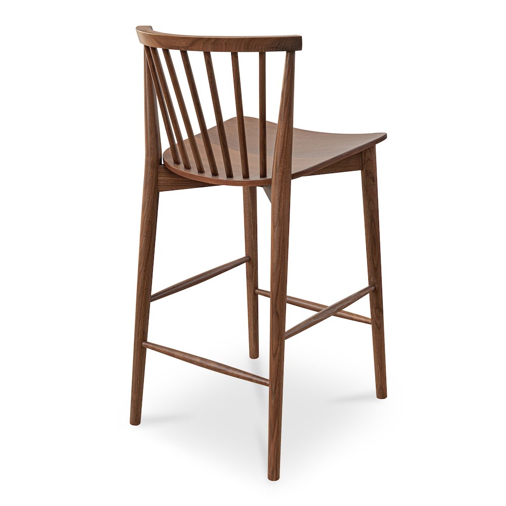 Marley Counter Stool Walnut. Picture 3
