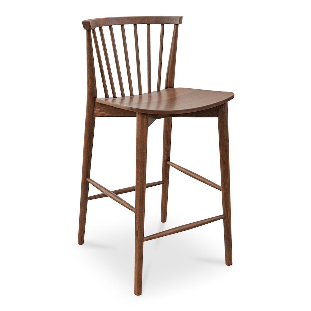 Marley Counter Stool Walnut. Picture 2
