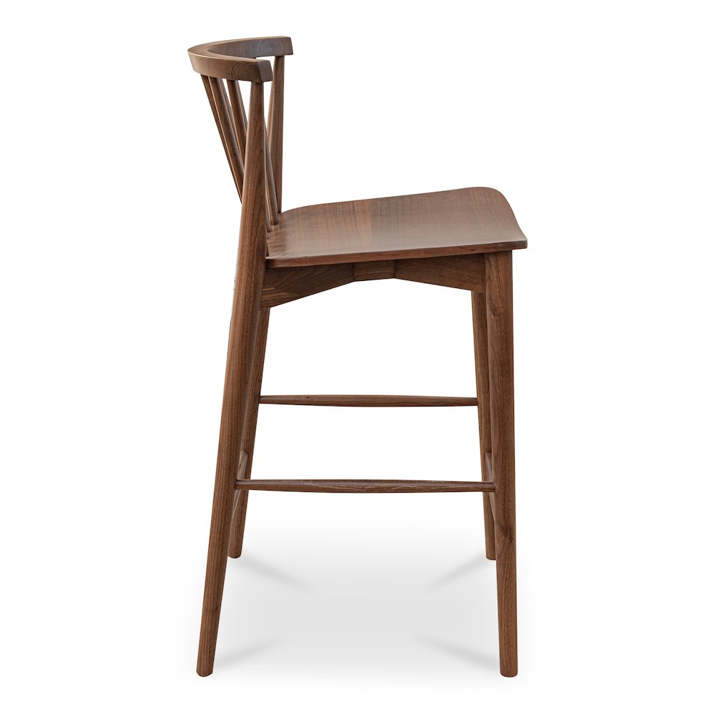 Marley Counter Stool Walnut. Picture 4