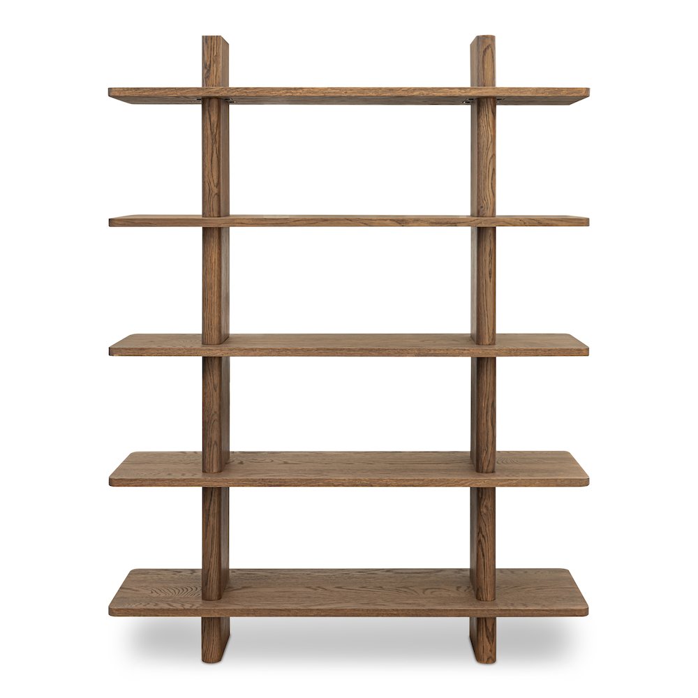 Casey Bookcase Large Dark Brown. Picture 1