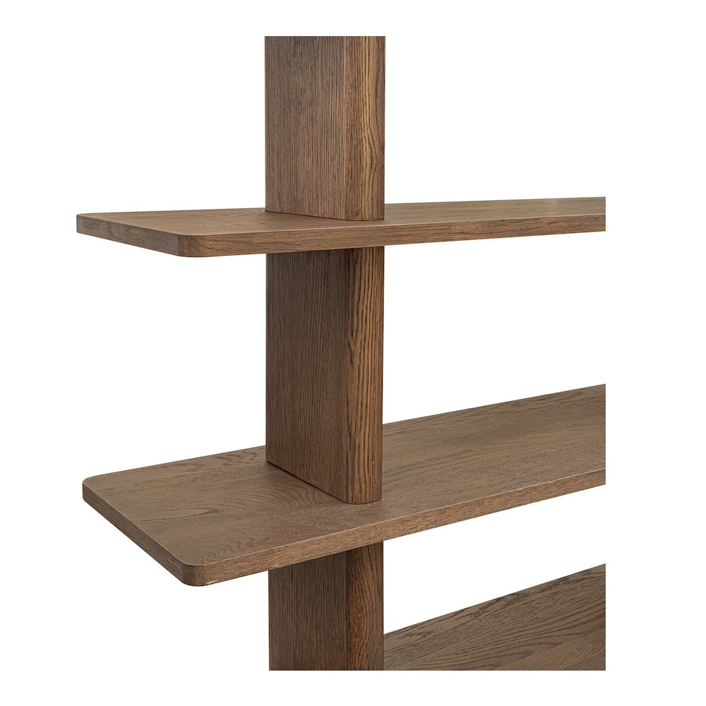 Casey Bookcase Large Dark Brown. Picture 4