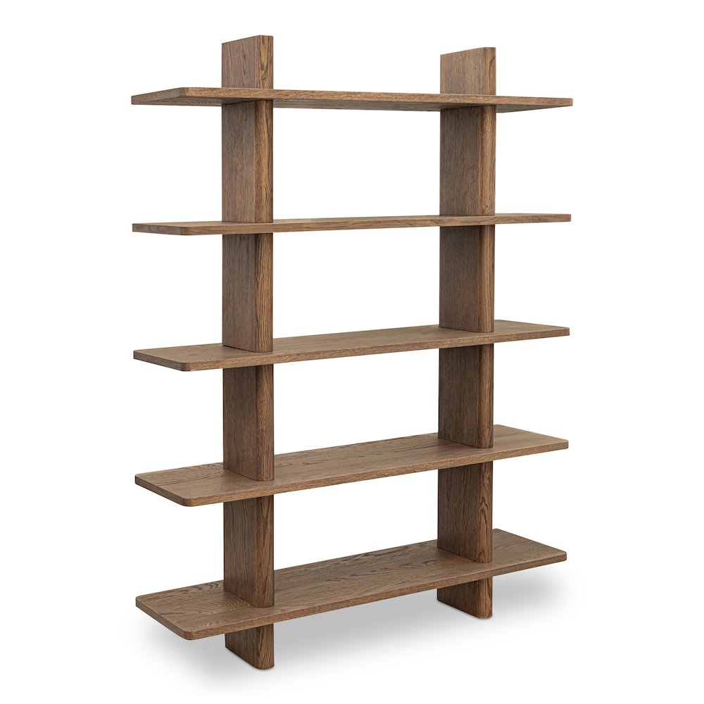 Casey Bookcase Large Dark Brown. Picture 2