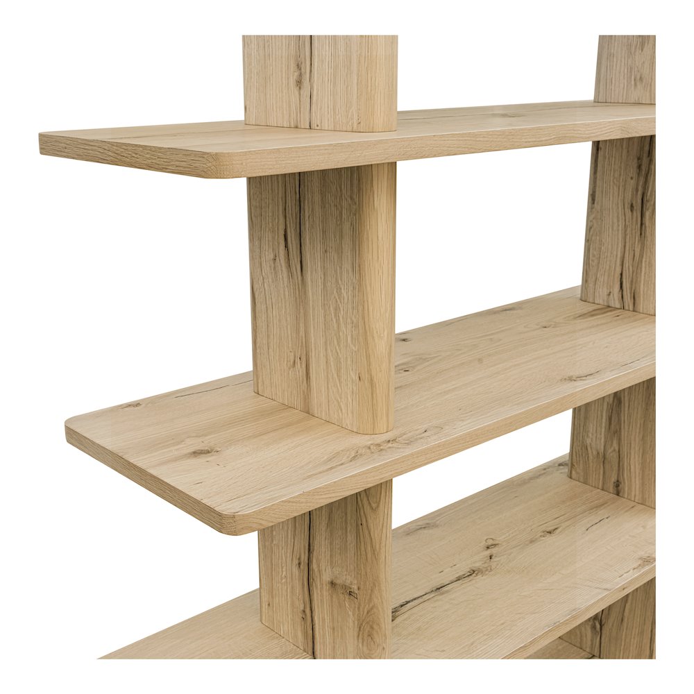 Casey Large Bookcase Rustic Oak. Picture 4