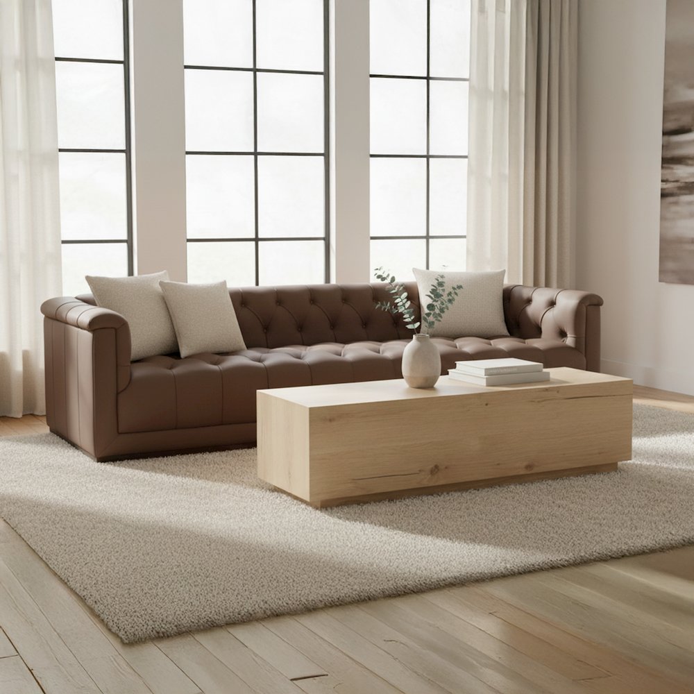 Sawyer Coffee Table Rustic Oak. Picture 6