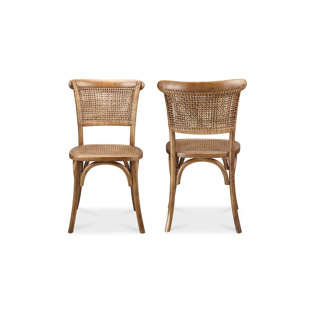 Churchill Dining Chair Light Brown - Set Of Two. Picture 2