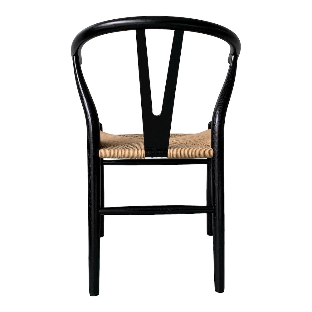 Ventana Dining Chair Black And Natural - Set Of Two. Picture 6