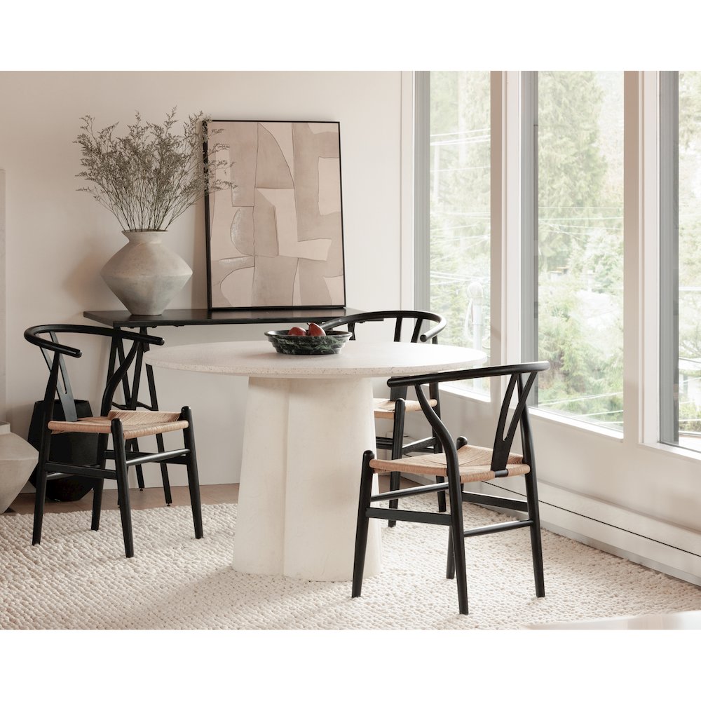 Ventana Dining Chair Black And Natural - Set Of Two. Picture 11