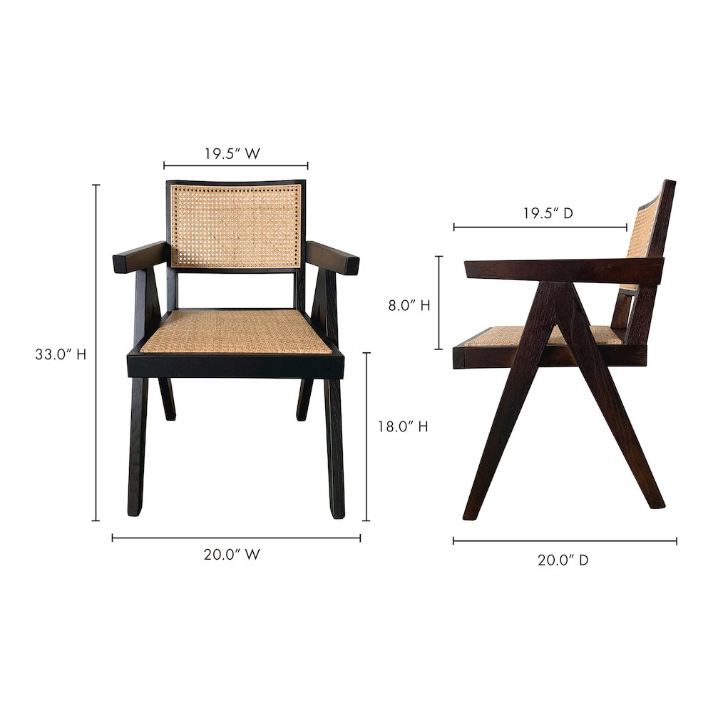 Takashi Chair Dark Brown - Set Of Two. Picture 12