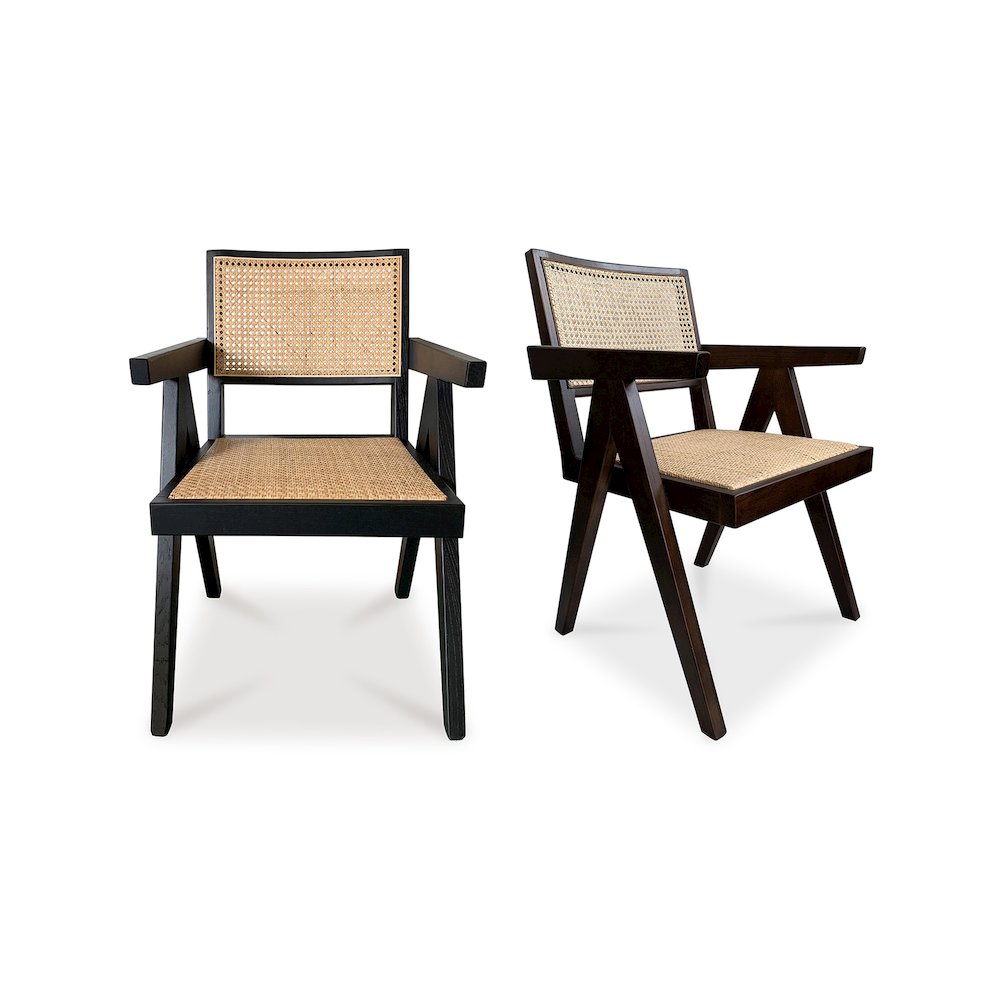 Takashi Chair Dark Brown - Set Of Two. Picture 2