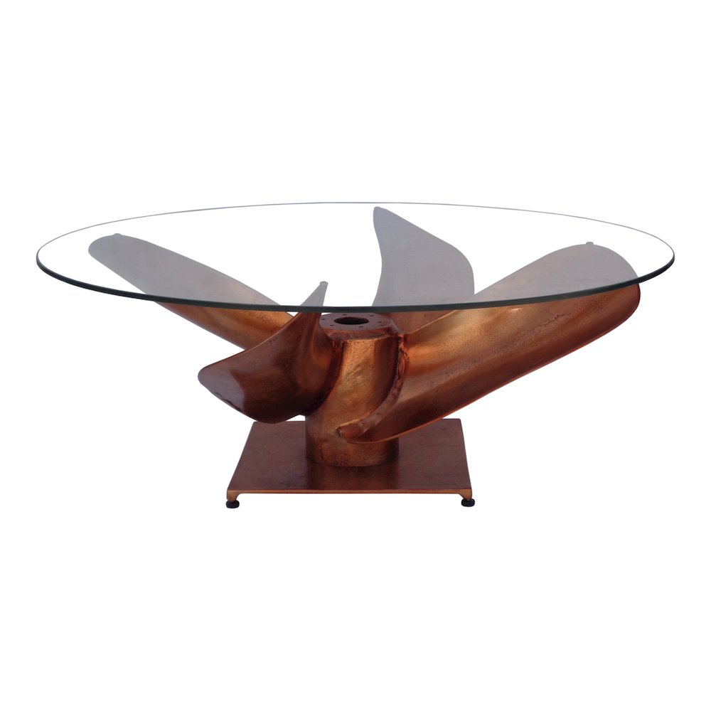 Archimedes Coffee Table Copper. Picture 1