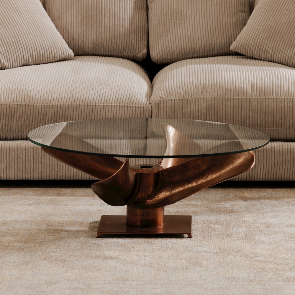 Archimedes Coffee Table Copper. Picture 4