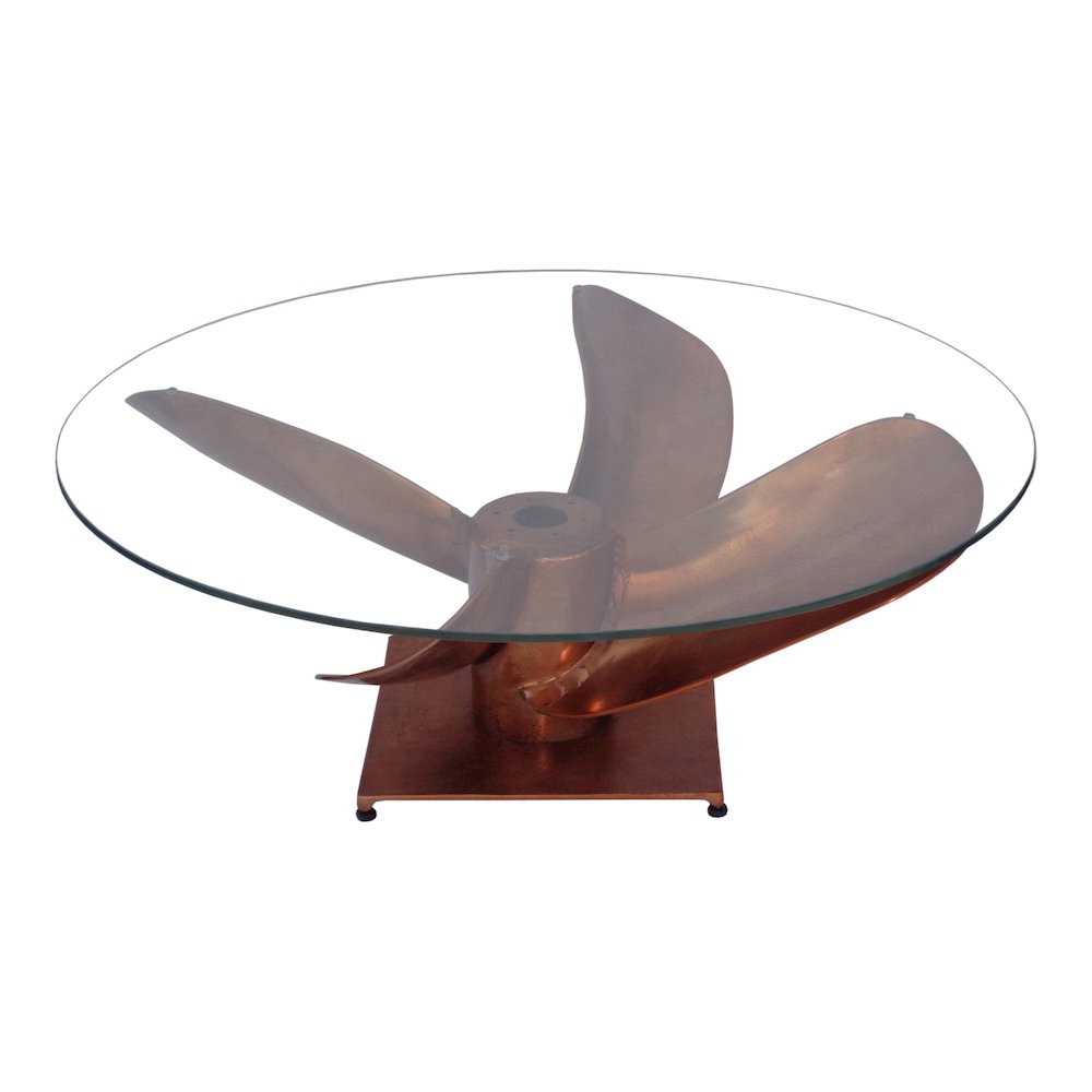 Archimedes Coffee Table Copper. Picture 2
