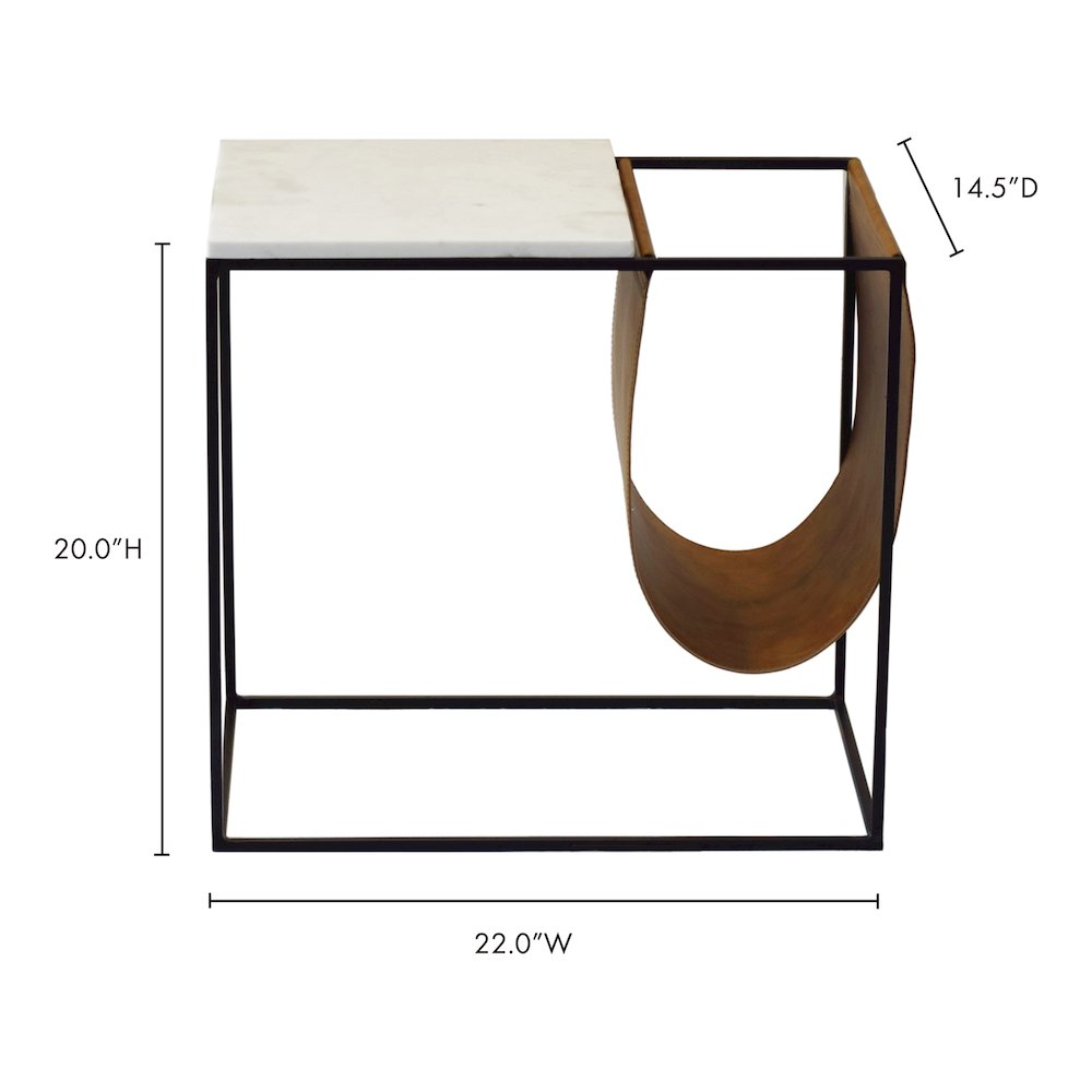 Cave Magazine Rack Brown. Picture 5