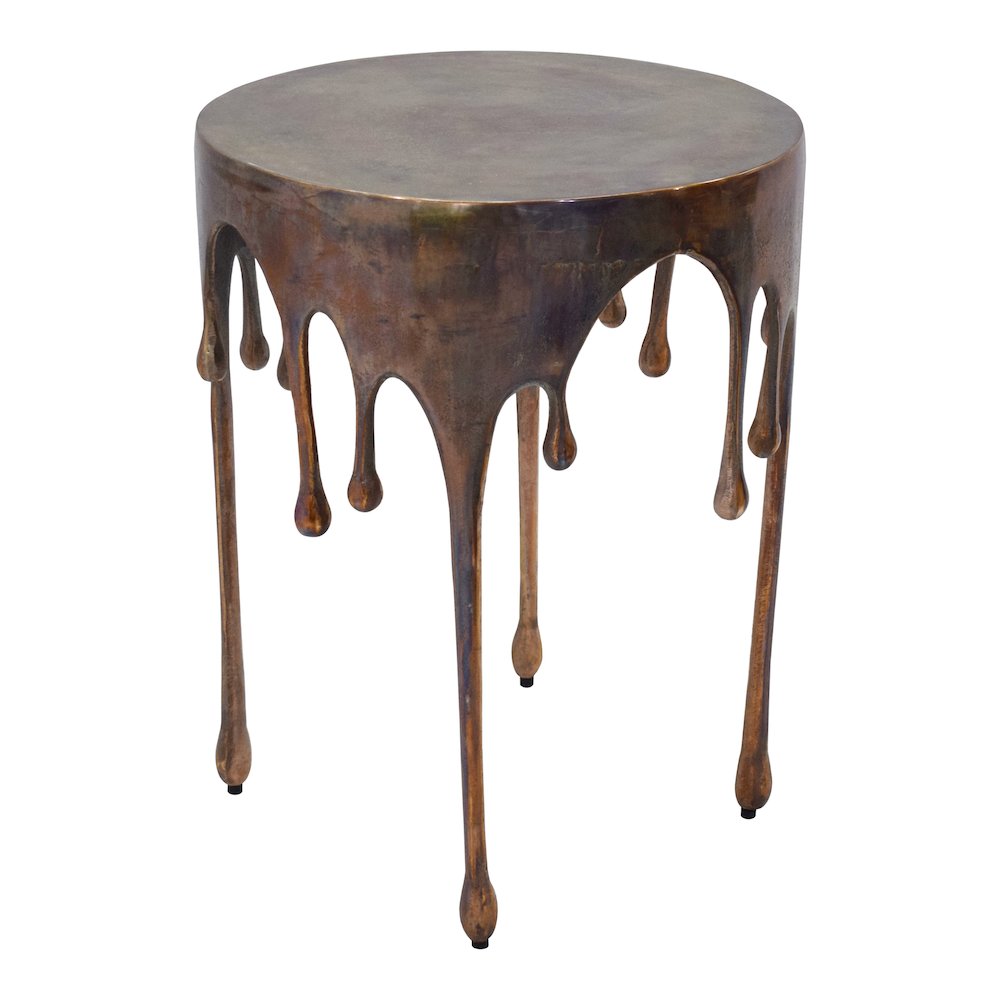 Copperworks Accent Table Antique Copper. Picture 1