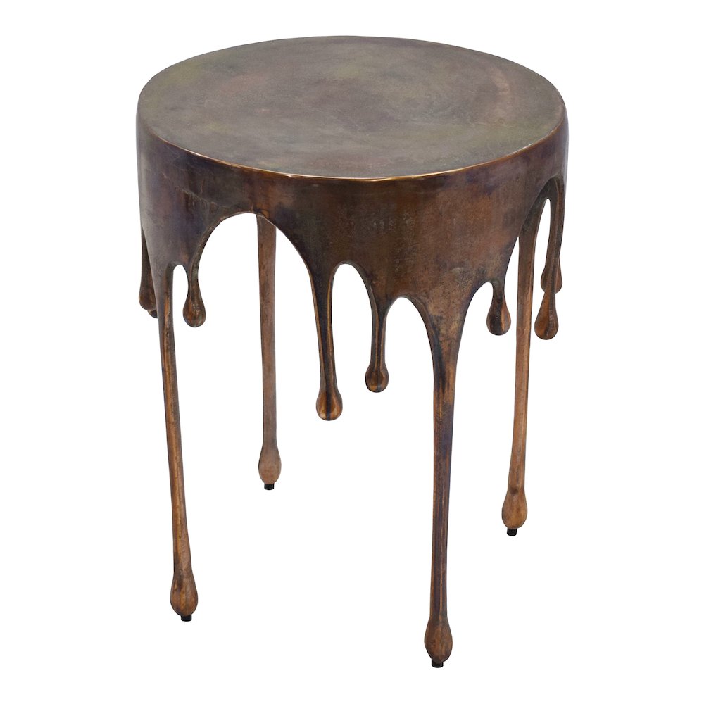 Copperworks Accent Table Antique Copper. Picture 2