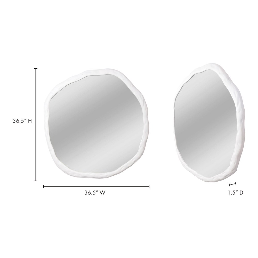 Foundry Large Mirror White. Picture 6