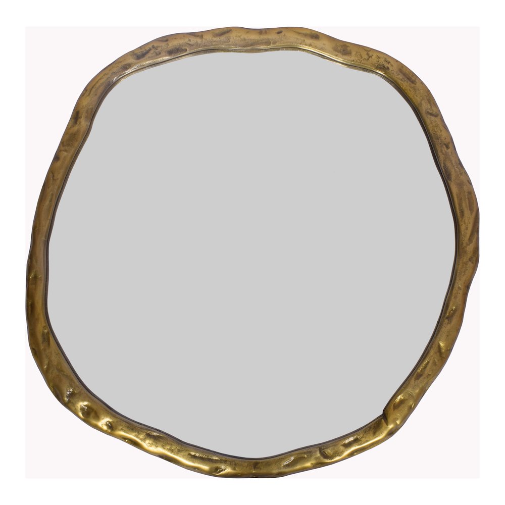 Foundry Large Mirror Gold. Picture 1