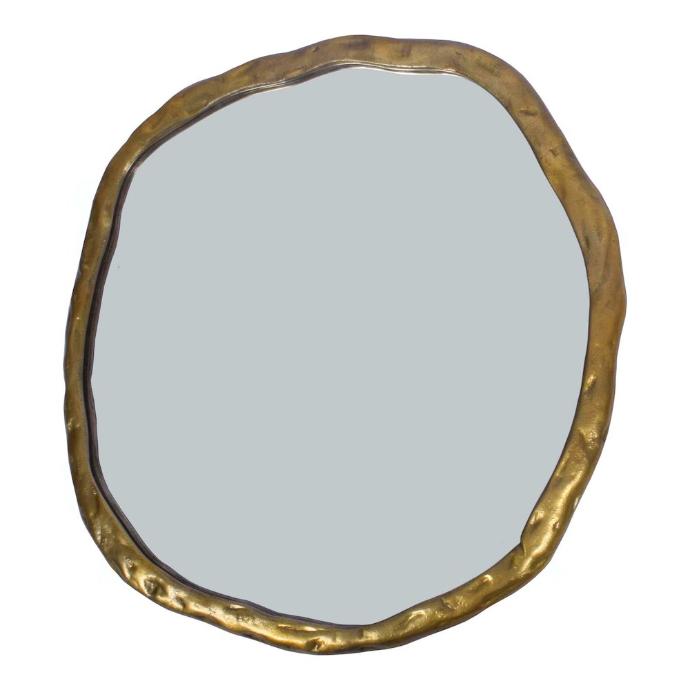 Foundry Large Mirror Gold. Picture 2