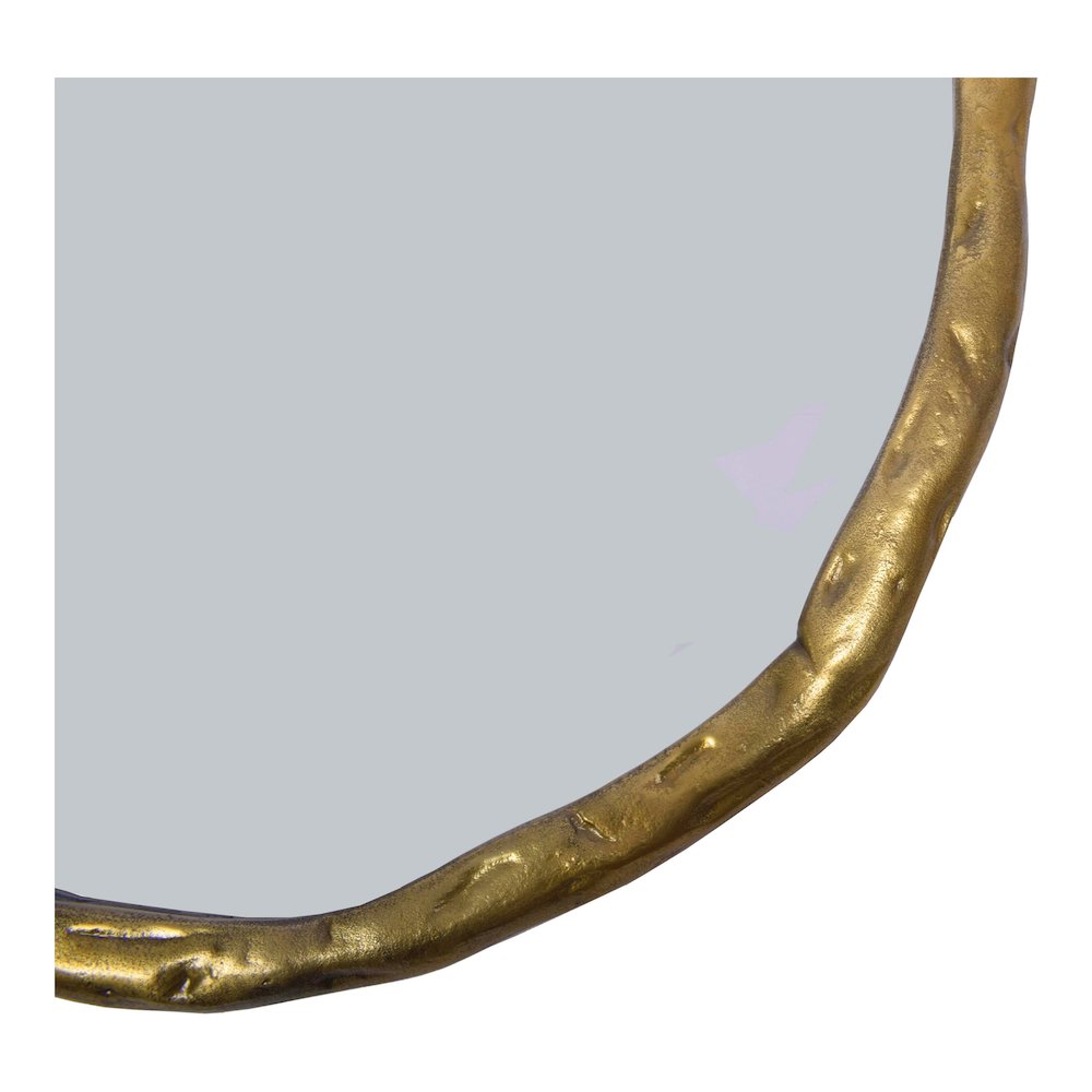 Foundry Large Mirror Gold. Picture 3
